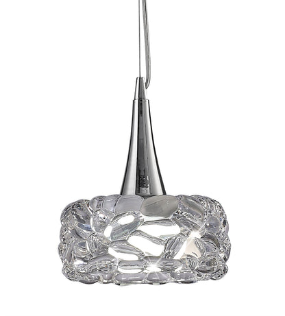 Mantra M3933 O2 Pendant 1 Light E27 Large, Polished Chrome