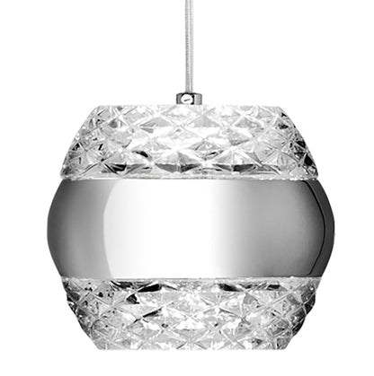 Mantra M5169 Khalifa Pendant 5 X 6W LED 3000K Line Polished Chrome/Glass, 5400lm,, 3yrs Warranty