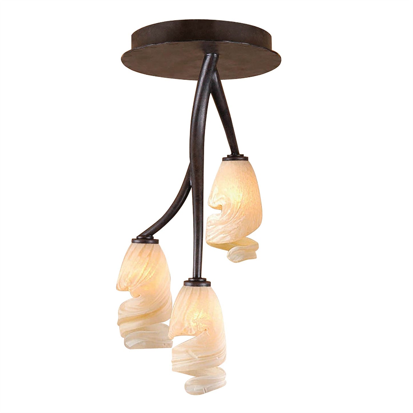 Mantra Forest 18cm Ceililng 3 Light G9, Brown/Black Oxide