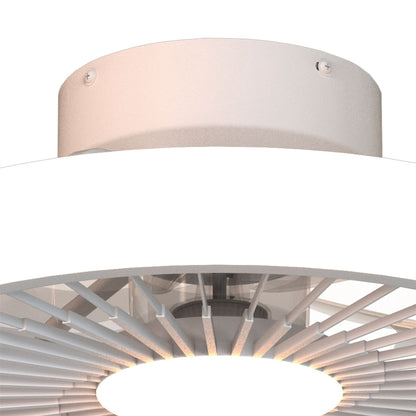 Turbo 51.2cm 55W LED Dimmable Ceiling Light With Built-In 30W DC Reversible Fan, White, 4100lm, 5yrs Warranty