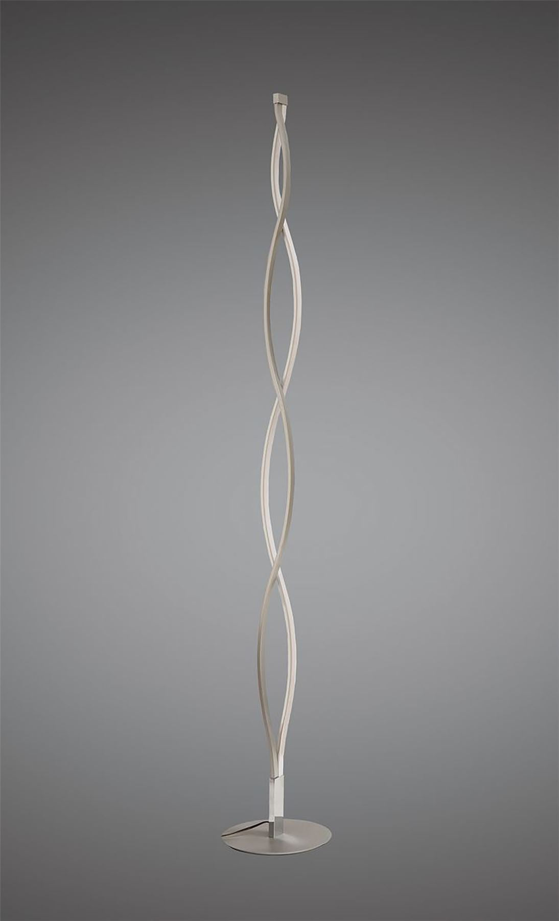 Mantra M4866 Sahara XL Floor Lamp 28W LED 3000K, 2200lm, Dimmable Silver/Frosted Acrylic/Polished Chrome, 3yrs Warranty