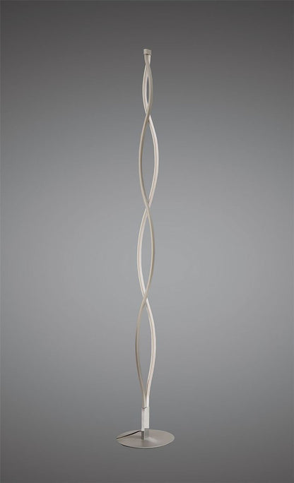 Mantra M4866 Sahara XL Floor Lamp 28W LED 3000K, 2200lm, Dimmable Silver/Frosted Acrylic/Polished Chrome, 3yrs Warranty