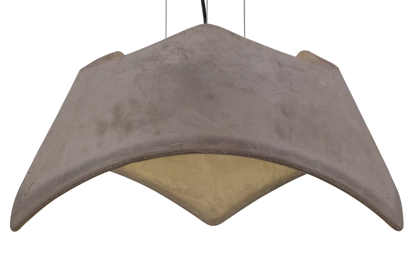Mantra M4815 Maui Pendant 3 Light E27, Cement Effect/Polished Chrome