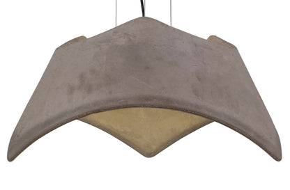 Mantra M4815 Maui Pendant 3 Light E27, Cement Effect/Polished Chrome