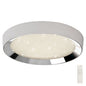 Mantra Fusion M5922 Male Flush 65cm Round 40W LED 3000-6500K Tuneable, 3200lm, Remote Control Chrome/ Acrylic, 3yrs Warranty - M5922 Crystal