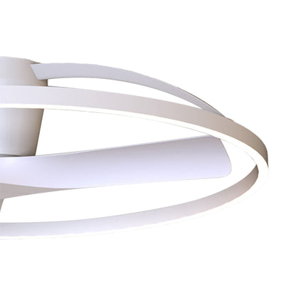 Nepal II 1m 44W LED Dimmable Light With Built-In 32W DC Reversible Fan, White Finish c/w Remote Control, 7700lm, 5yrs Warranty