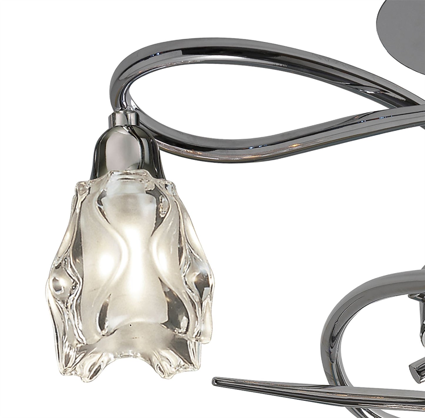 Mantra Amel 42cm Ceiling E14 3 Light Polished Chrome