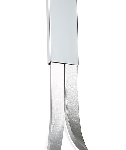 Mantra M5002 Nur XL Rectangular Semi Ceiling 50W LED 3000K, 3900lm, Silver/Frosted Acrylic/Polished Chrome, 3yrs Warranty - M5002 Ceiling