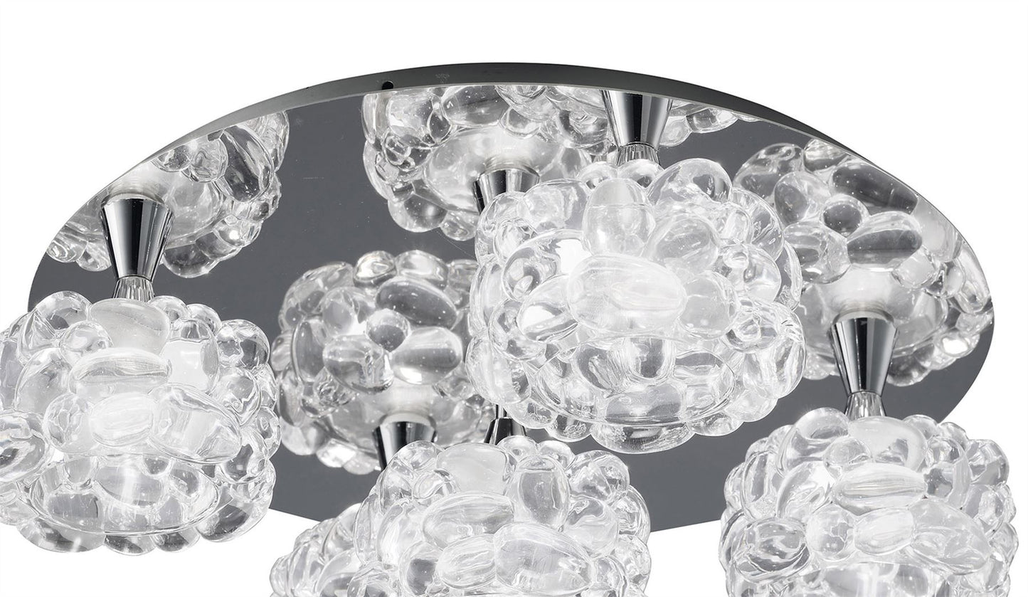 Mantra M3924 O2 Ceiling 5 Light G9, Polished Chrome