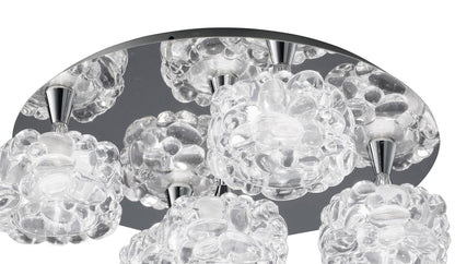 Mantra M3924 O2 Ceiling 5 Light G9, Polished Chrome