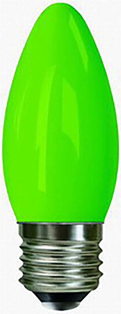 Luxram Decorative Multi-LED Candle E27 0.3W Green LED