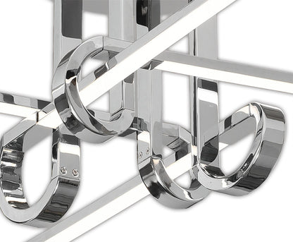 Mantra M6125 Cinto Ceiling 28W LED, 3000K, 2250lm, Polished Chrome, 3yrs Warranty - M6125 Ceiling