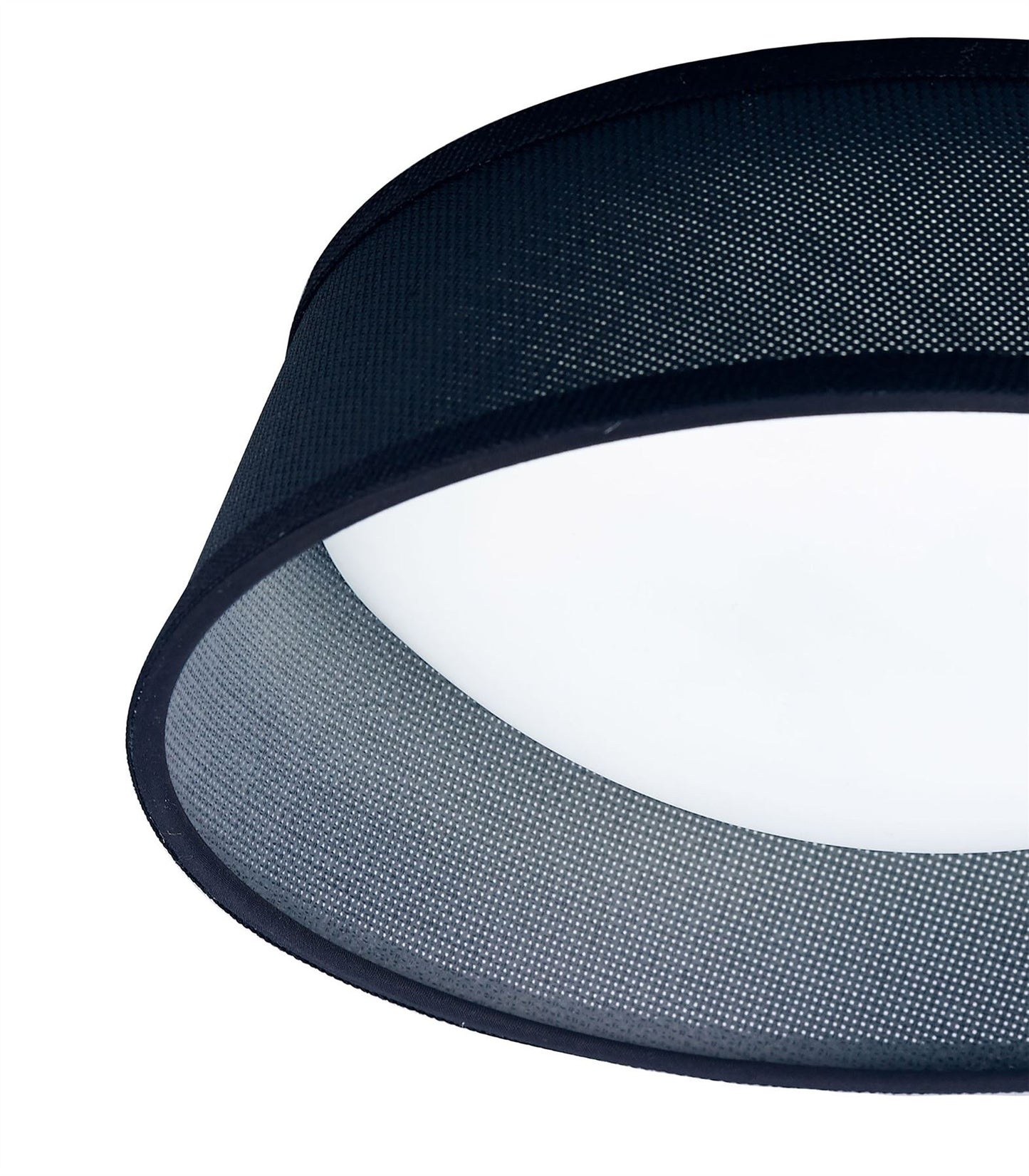 Mantra Nordica Plafones M4964 Nordica Ceiling 12W LED 32CM Black 3000K, 120lm, White Acrylic with Black Shade, 3yrs Warranty