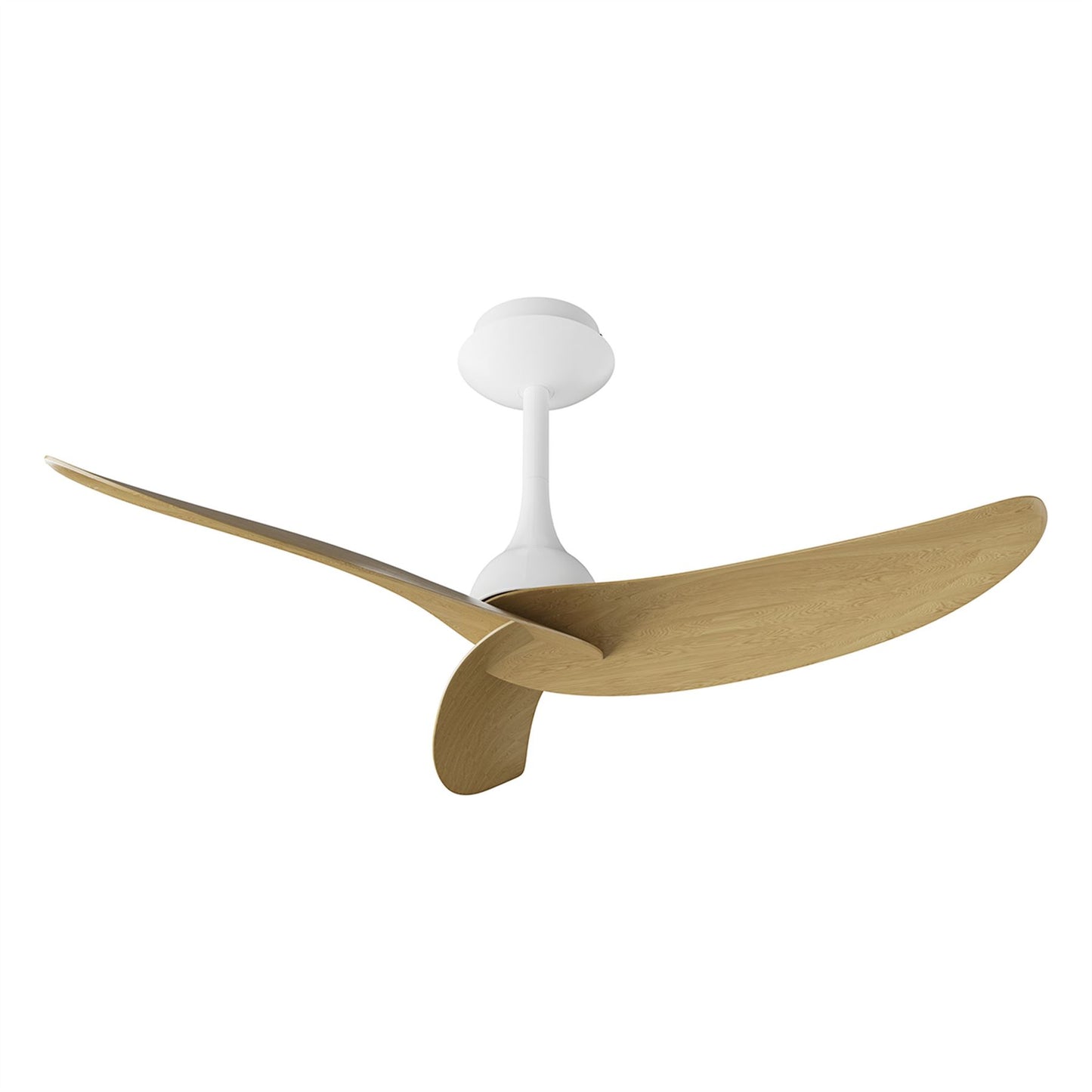 Ipanema 1m 32W Triple Blade Ceiling Fan (No Light), Remote Control, White/Wood, 5yrs Warranty