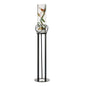 Diyas Home (DH) Oriana Floor Lamp Candle Holder 96Cm Black/Clear Glass