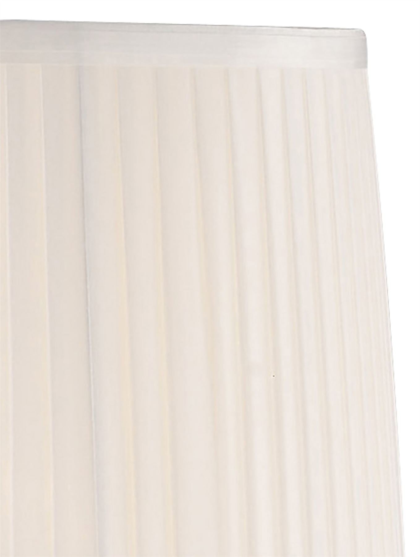 Diyas Willow Fabric Shade White 360/400mm x 260mm