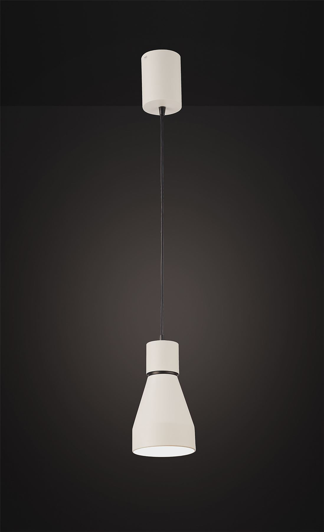 Mantra Fusion Kos E27 Fusion M5621 Kos Pendant Small 11cm Round 1 x E27, Matt White