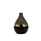 Diyas Home (DH) Mika Mosaic Vase Medium Black/French Gold Mosaic