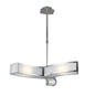 Mantra Duna GU10 62cm Pendant 3 Light L1/SGU10, Polished Chrome/White Acrylic, CFL Lamps INCLUDED