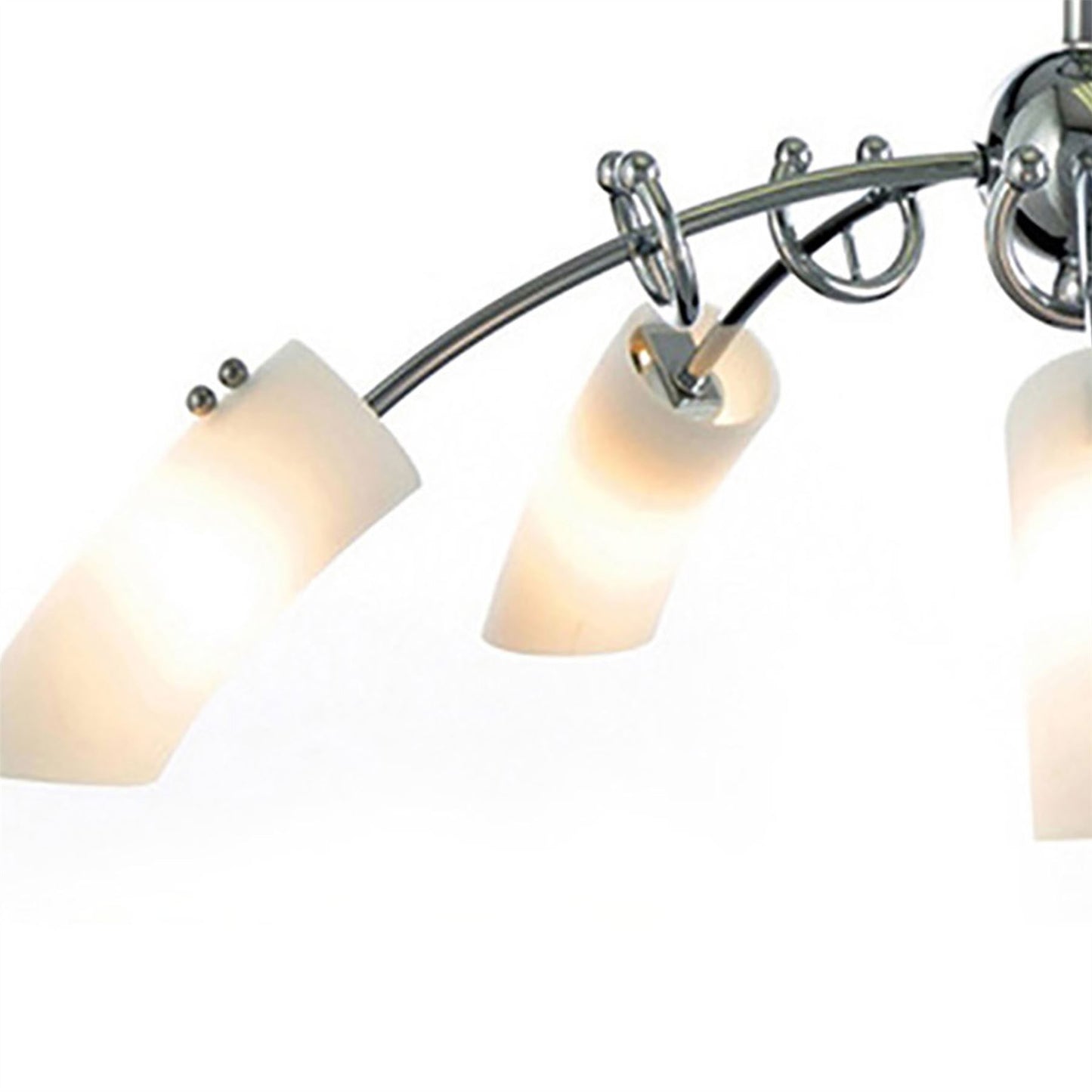 Diyas Lucia 64cm  5 Light G9 Polished Chrome/Frosted Glass Ceiling Pendant Light Fitting