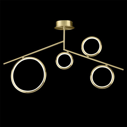 Mantra Olimpia Ceiling Light, 42W LED, 3000K, 3150lm, IP20, Satin Gold, 3yrs Warranty