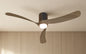 Nemo II L 1.3m 19W LED Dimmable Ceiling Light With Built-In 32W DC Fan, 3000-5000K Remote Control, 3800lm, Walnut/Black, 5yrs Warranty