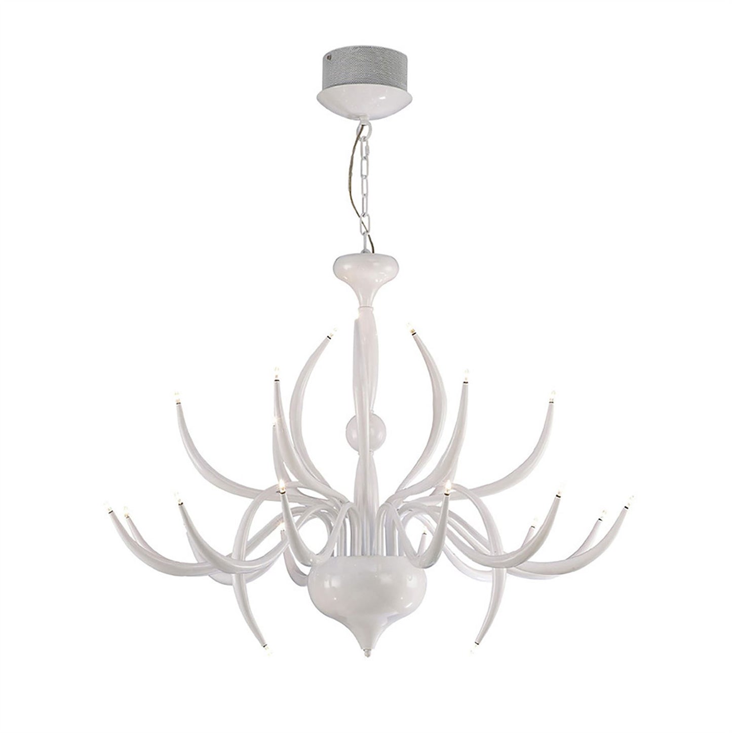 Diyas Llamas 100cm  24 Light White, NOT LED/CFL Compatible Item Weight: 19.1kg Ceiling Pendant Light Fitting