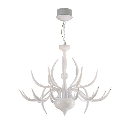 Diyas Llamas 100cm  24 Light White, NOT LED/CFL Compatible Item Weight: 19.1kg Ceiling Pendant Light Fitting