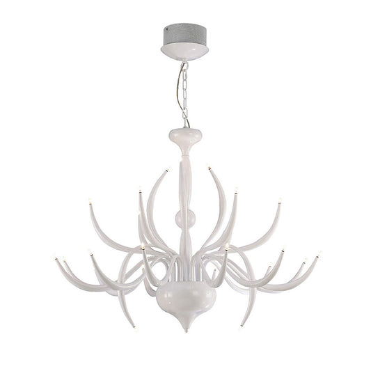 Diyas Llamas 100cm  24 Light White, NOT LED/CFL Compatible Item Weight: 19.1kg Ceiling Pendant Light Fitting