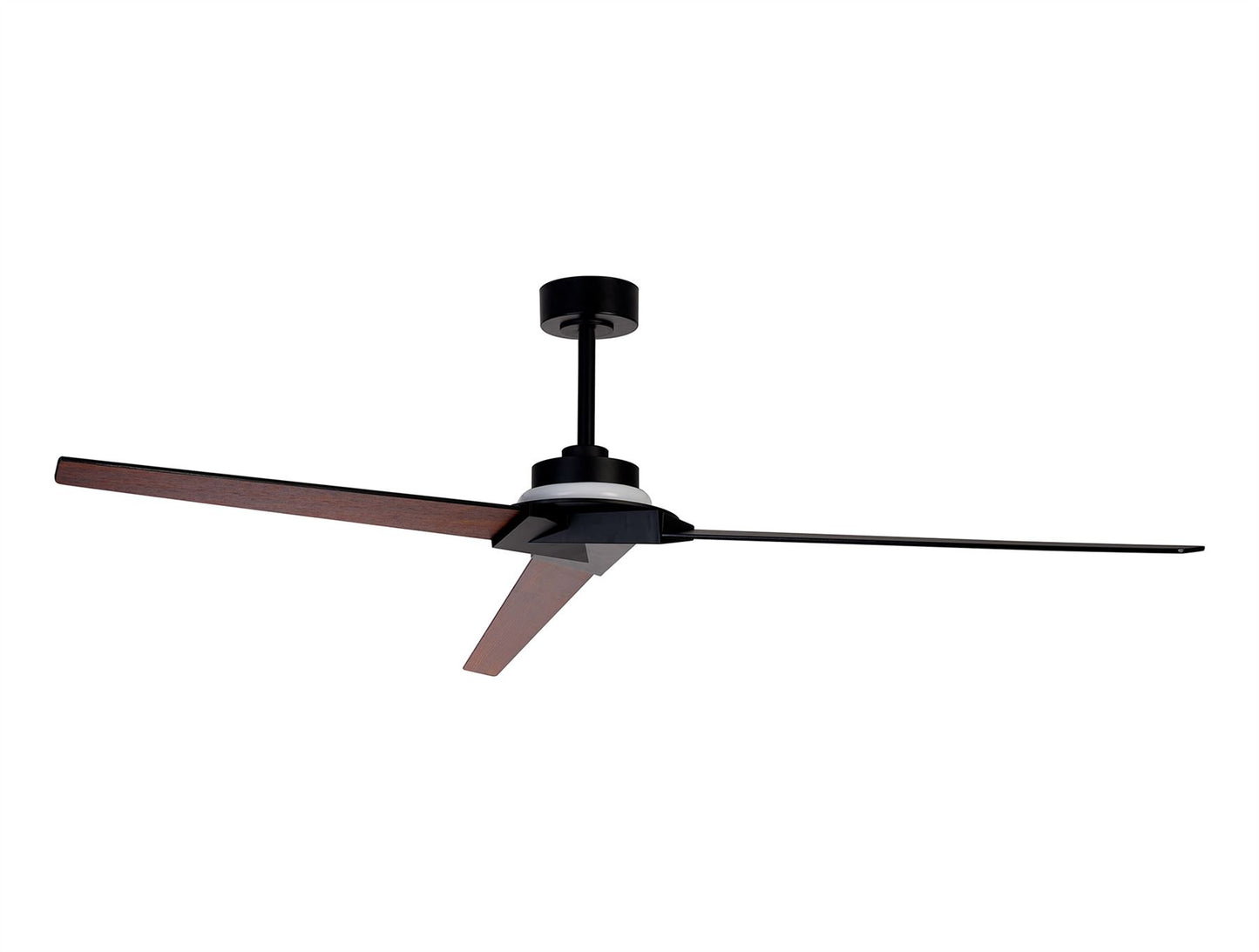 Brisa 175cm 20W LED Dimmable Ceiling Light With 40W Fan, 2700-5000K Remote & APP Control, Black/Wood, Reversible Blades, 1400lm, IP44, 5yrs Warranty