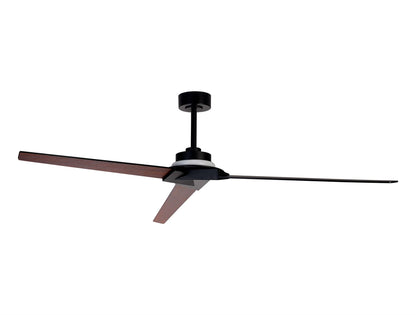 Brisa 175cm 20W LED Dimmable Ceiling Light With 40W Fan, 2700-5000K Remote & APP Control, Black/Wood, Reversible Blades, 1400lm, IP44, 5yrs Warranty