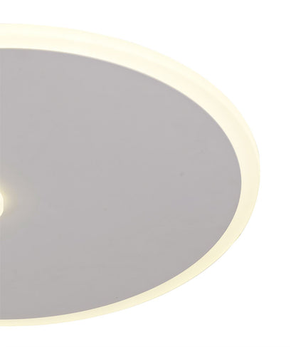 Mantra Fusion Clock 37.2cm Ceiling 37cm Round, 30W LED, 4000K, 2100lm, Sand White, 3yrs Warranty Ceiling