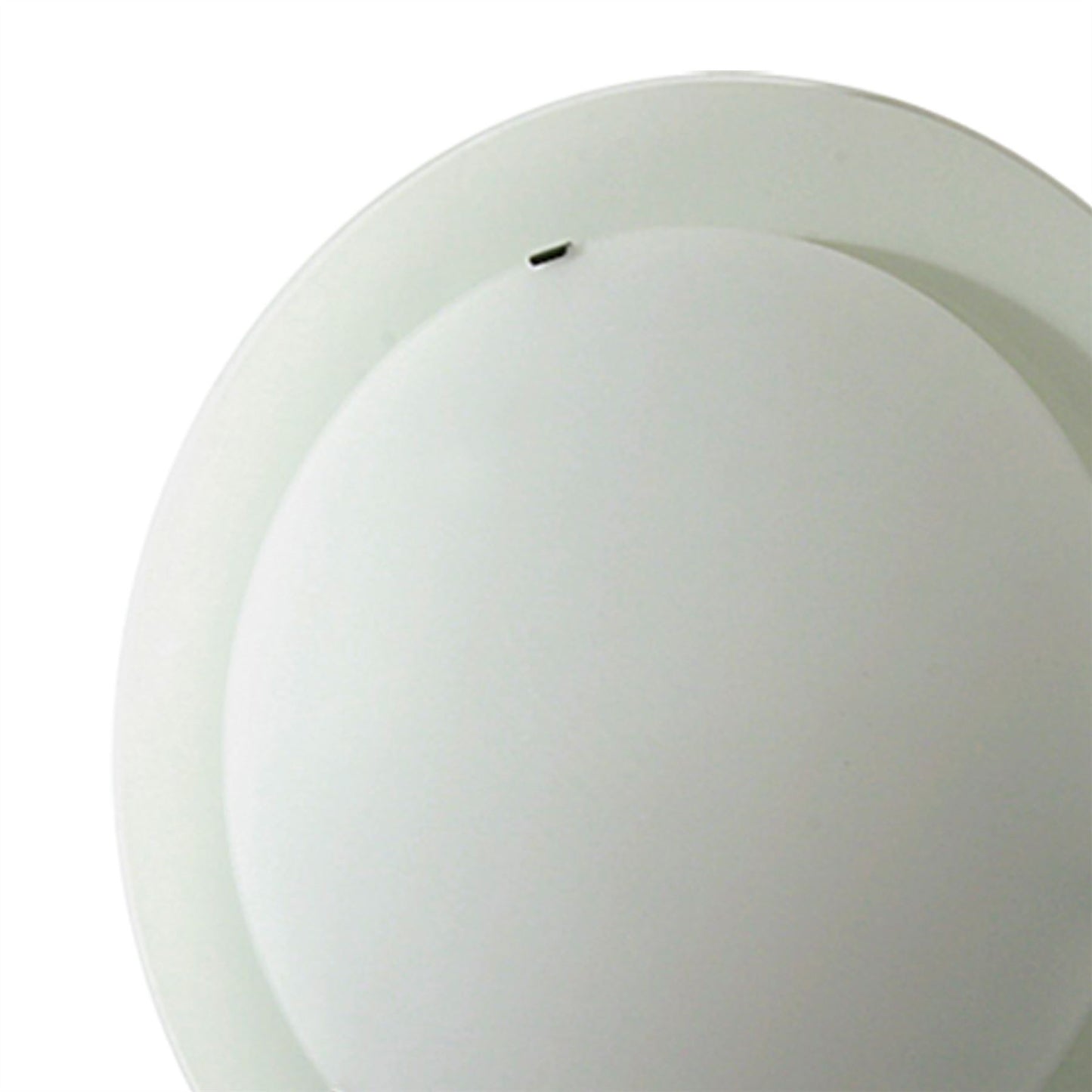 Diyas Ruby 32cm 1 Light Flush  Light Small Round Satin Nickel/Opal Glass Ceiling Light Fitting