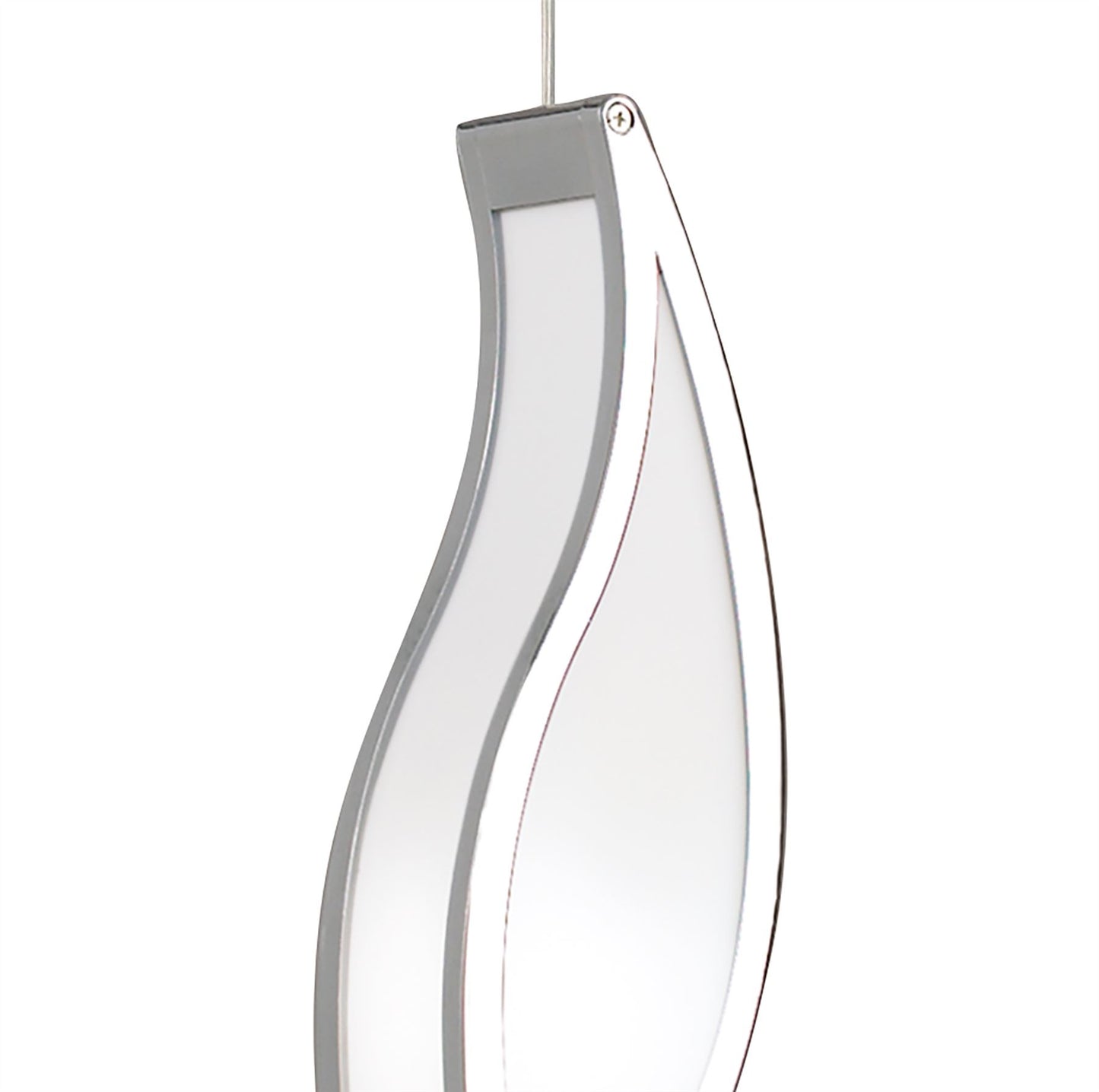 Mantra Sintesys Linear Pendant 3 Drop E27 3 Light E27 Bar, Polished Chrome/White Acrylic, CFL Lamps INCLUDED