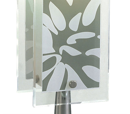 Mantra Euphoria Table Lamp 1 Light E27, Polished Chrome/Opal White Glass