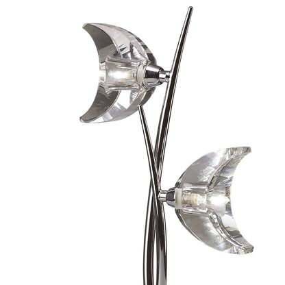 Mantra M1460 Eclipse Table Lamp 2 Light G9, Polished Chrome