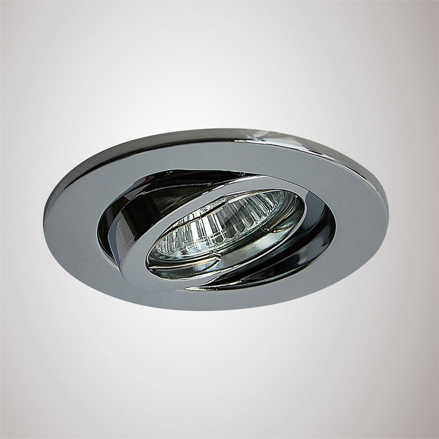 Deco Hudson GU10 Adjustable Downlight Polished Chrome (Lamp Not Included), Cut Out: 84mm