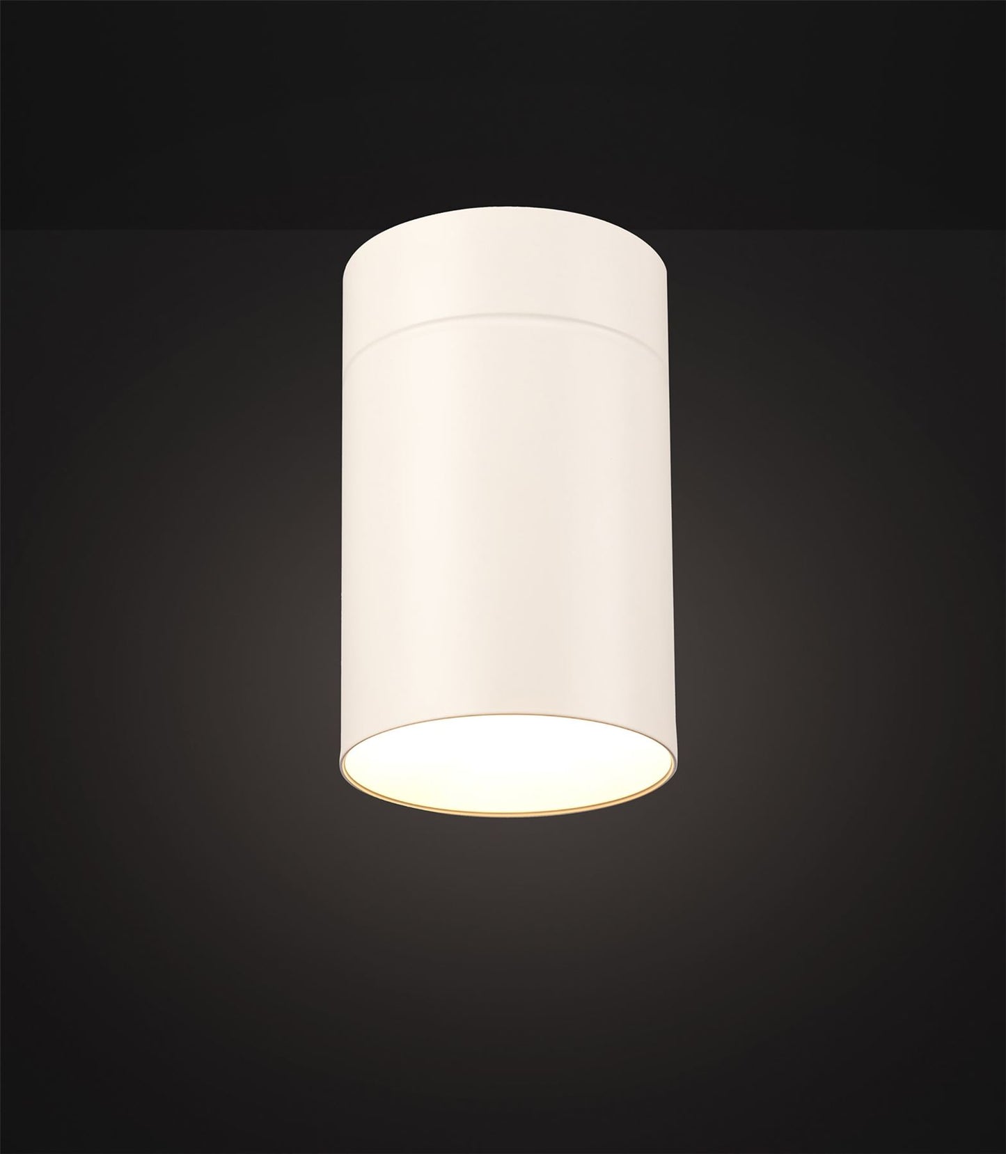 Mantra Fusion M5626 Aruba Flush Large 12cm Round 1 x E27, Matt White - M5626 Ceiling