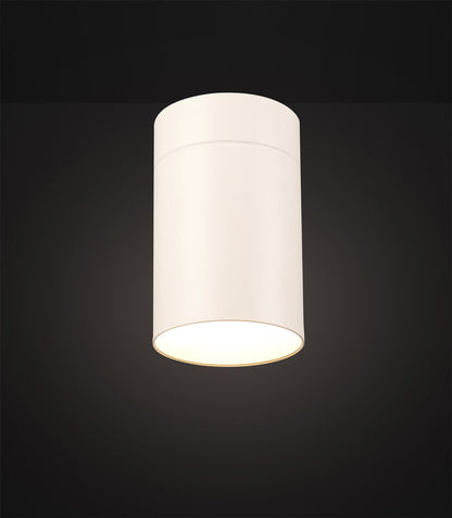 Mantra Fusion M5626 Aruba Flush Large 12cm Round 1 x E27, Matt White - M5626 Ceiling