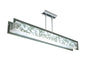 Mantra Euphoria Semi Flush 2 Light T5, Polished Chrome, Opal White Glass, NOT LED, CFL Compatible