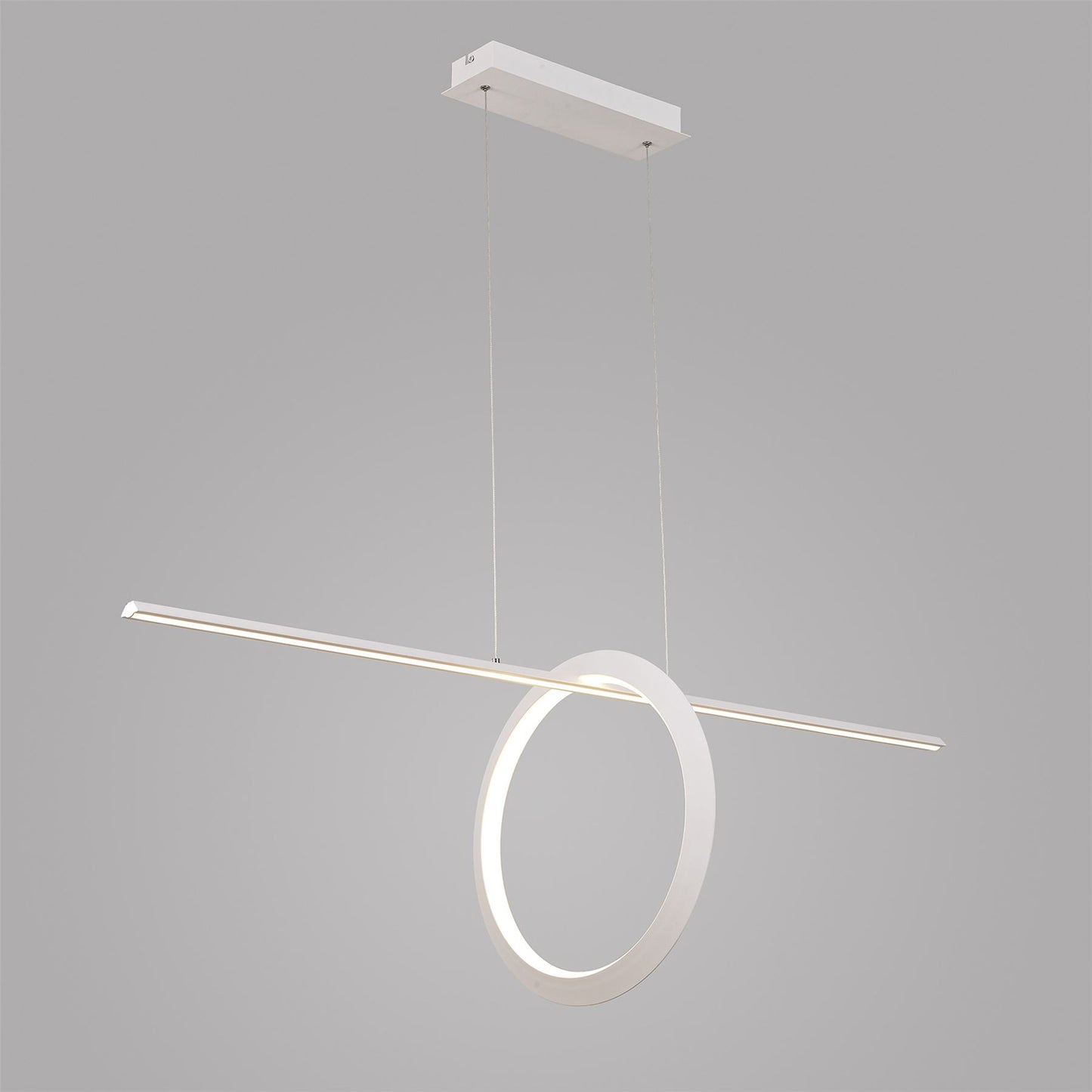 Mantra Kitesurf Loop Under Linear Pendant, 30W LED, 3000K, 2400lm, White, 3yrs Warranty