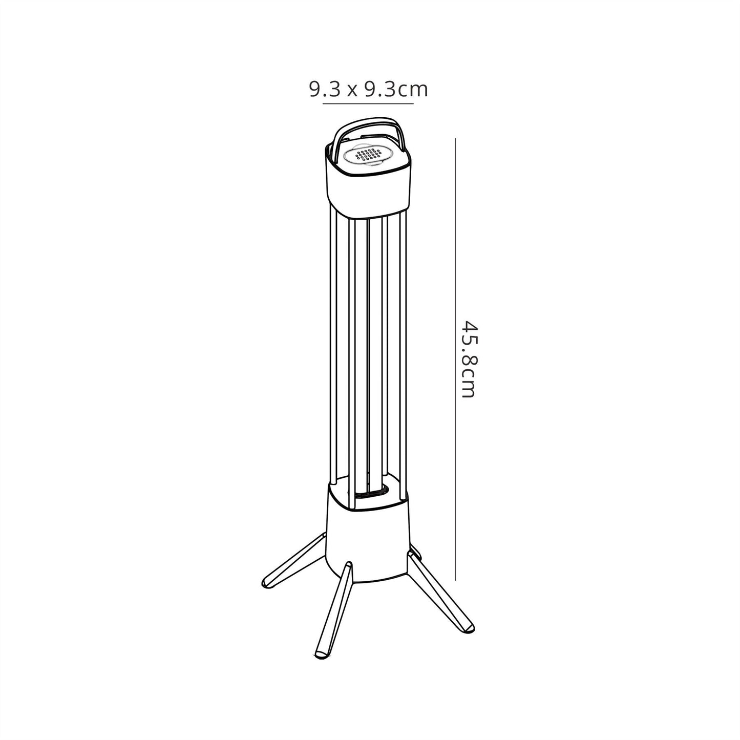 Mantra Fusion Cidal 36W UV-C Germicidal Table Lamp c/w Philips Lamp, **TO BE USED IN VACATED ROOMS ONLY**
