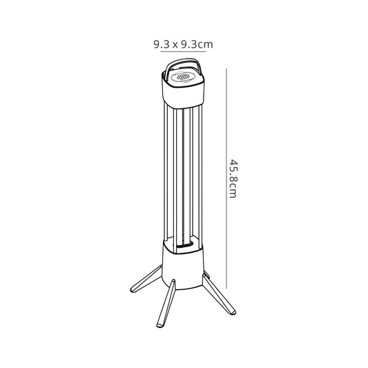 Mantra Fusion Cidal 36W UV-C Germicidal Table Lamp c/w Philips Lamp, **TO BE USED IN VACATED ROOMS ONLY**
