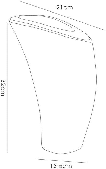 Diyas Home (DH) Celeste Mosaic Vase Large Polished Chrome Mosaic