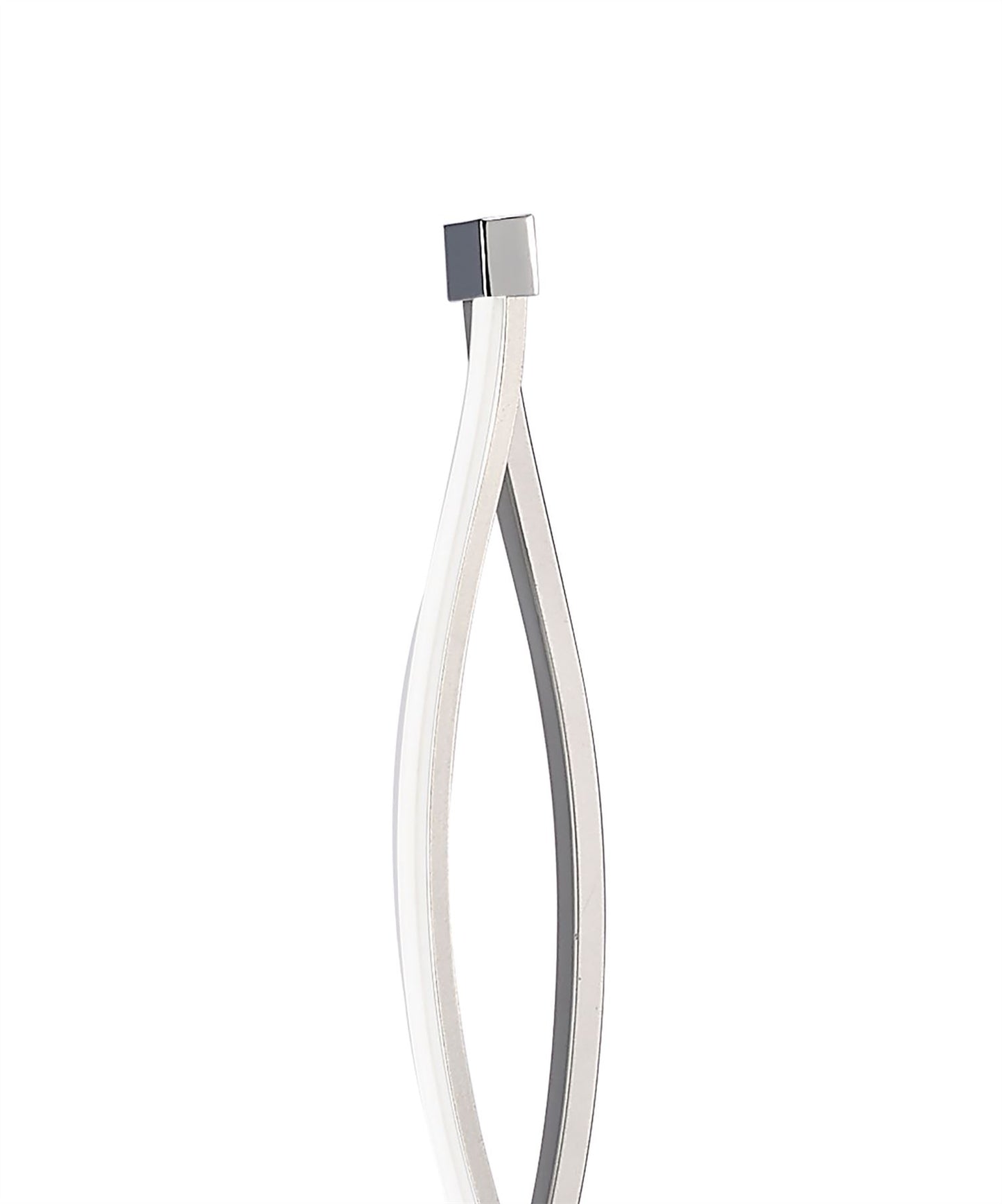 Mantra M4861 Sahara Floor Lamp 21W LED 3000K, 1470lm, Silver/Frosted Acrylic/Polished Chrome, 3yrs Warranty