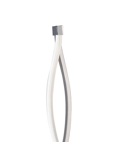 Mantra M4861 Sahara Floor Lamp 21W LED 3000K, 1470lm, Silver/Frosted Acrylic/Polished Chrome, 3yrs Warranty