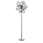 Diyas Messe Floor Lamp 12 Light G4 Polished Chrome/Crystal, NOT LED/CFL Compatible