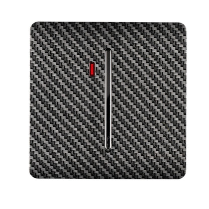 Trendi Switch 1 Gang 20 Amp Modern Designer Heavy Duty Rocker Switch in Carbon Fibre