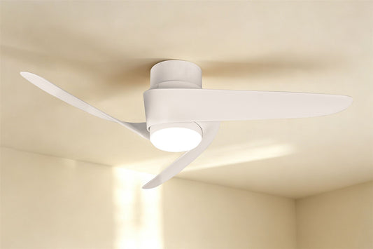 Groenland S 100cm 24W LED Dimmable Ceiling Light With Built-In 30W DC Fan, 2700-5000K Remote Control, 2640lm, White, 5yrs Warranty