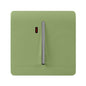 Trendi Artistic Modern Glossy 45 A Tactile Light Switch & Neon Insert Moss Green